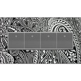 Custom Wall Plate, 4-Gang, Magnesium Trim
