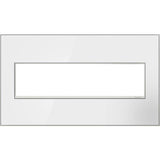 Legrand - Mirror White, 4-Gang Wall Plate - Mirror White