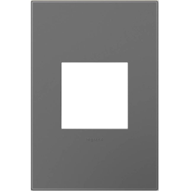 Legrand - Magnesium, 1-Gang Wall Plate - Magnesium