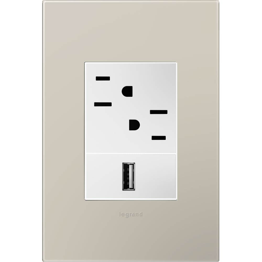 Pale Blue, 1-Gang + Wall Plate