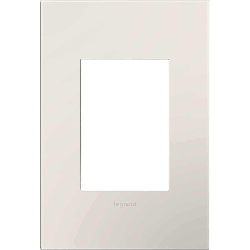 Legrand - Satin Light Almond, 1-Gang + Wall Plate - Satin Light Almond