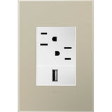 Legrand - Titanium, 1-Gang + Wall Plate - Titanium