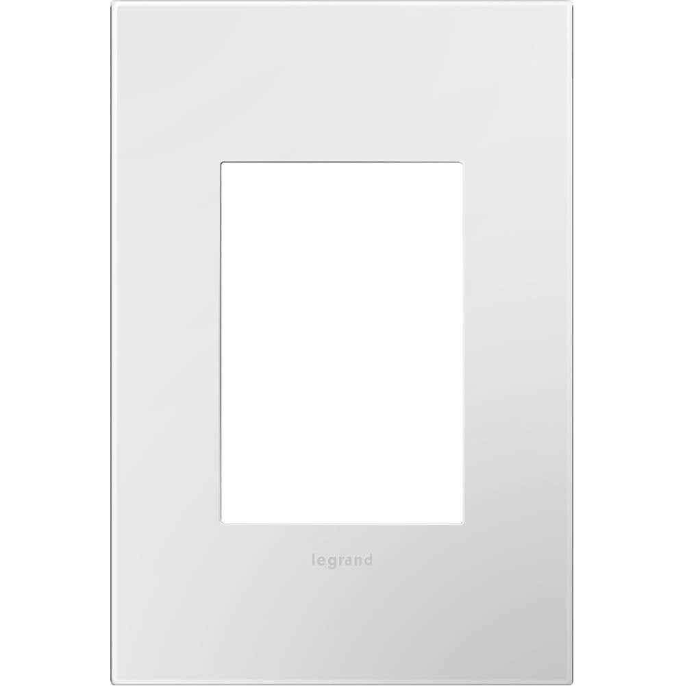 Legrand - Gloss White, 1-Gang + Wall Plate - Gloss White