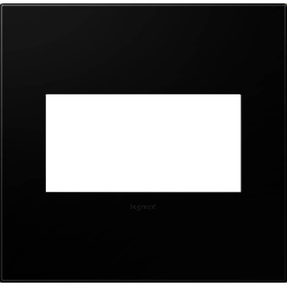 Legrand - Black Ink, 2-Gang Wall Plate - Black Ink