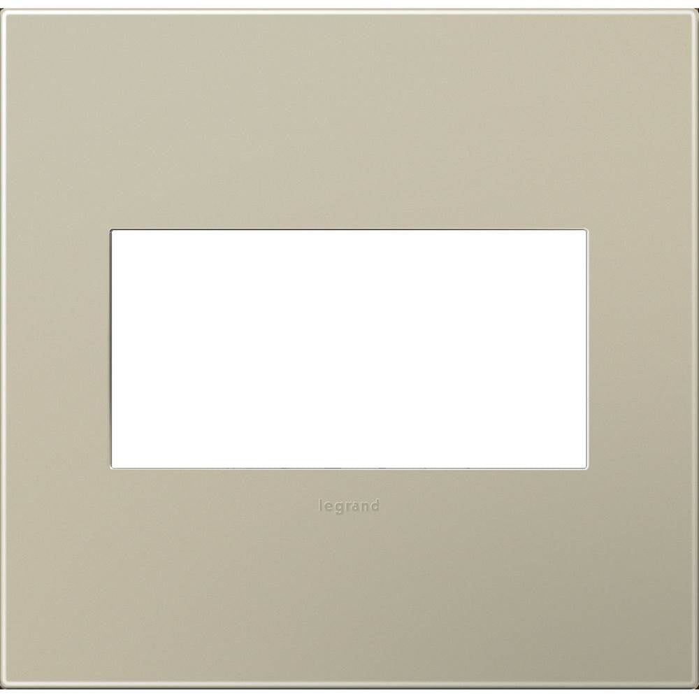 Legrand - Titanium,2-Gang Wall Plate - Titanium