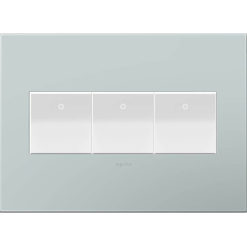 Pale Blue, 3-Gang Wall Plate