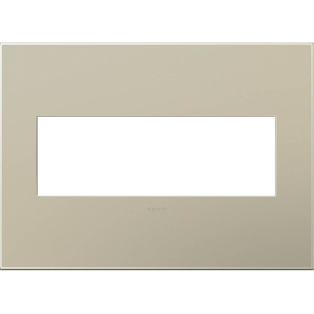 Legrand - Titanium, 3-Gang Wall Plate - Titanium