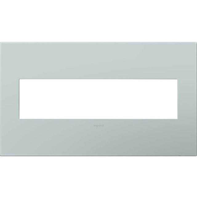 Legrand - Pale Blue, 4-Gang Wall Plate - Pale Blue