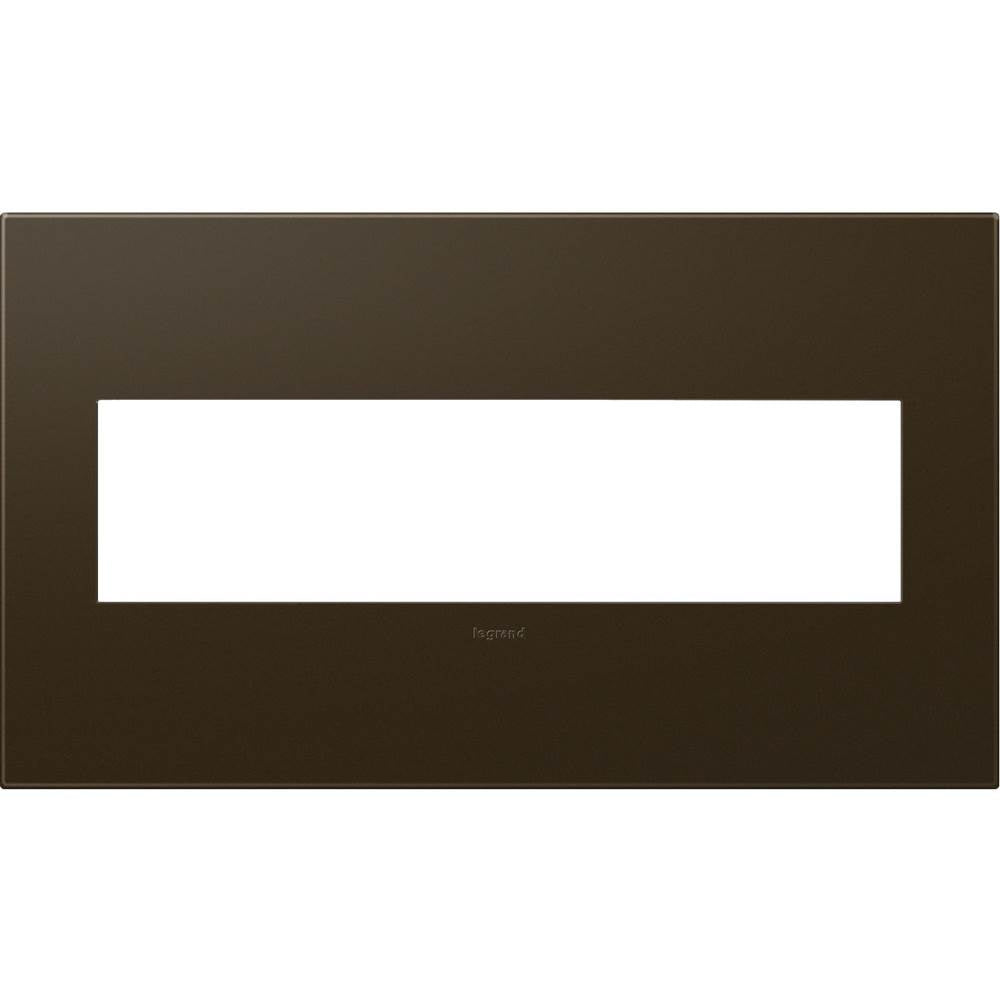Legrand - Bronze, 4-Gang Wall Plate - Bronze