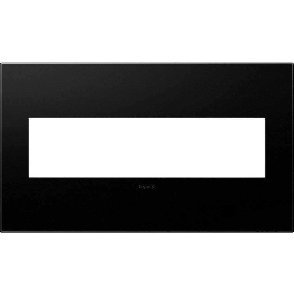 Legrand - Graphite, 4-Gang Wall Plate - Graphite