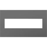 Legrand - Magnesium, 4-Gang Wall Plate - Magnesium
