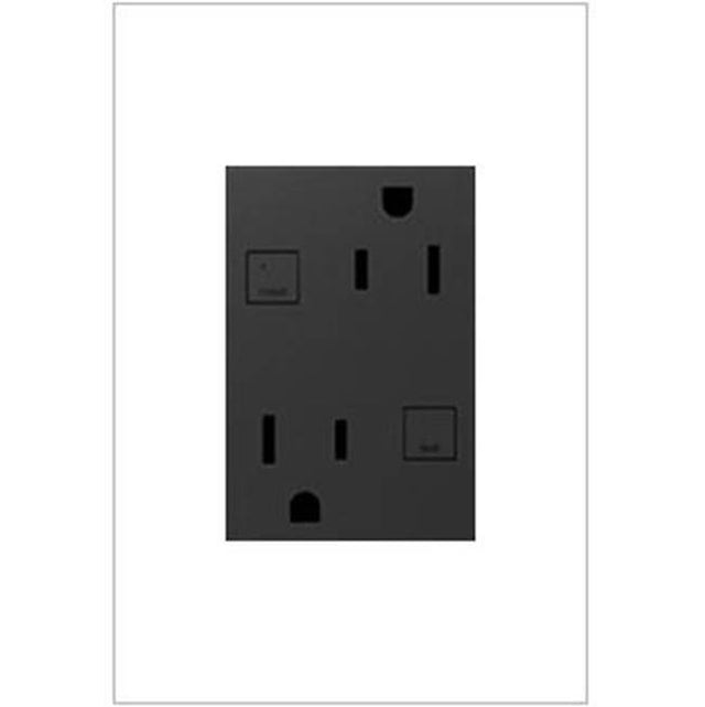Legrand - Tamper-Resistant GFCI, Plus-Size, 15A - Graphite
