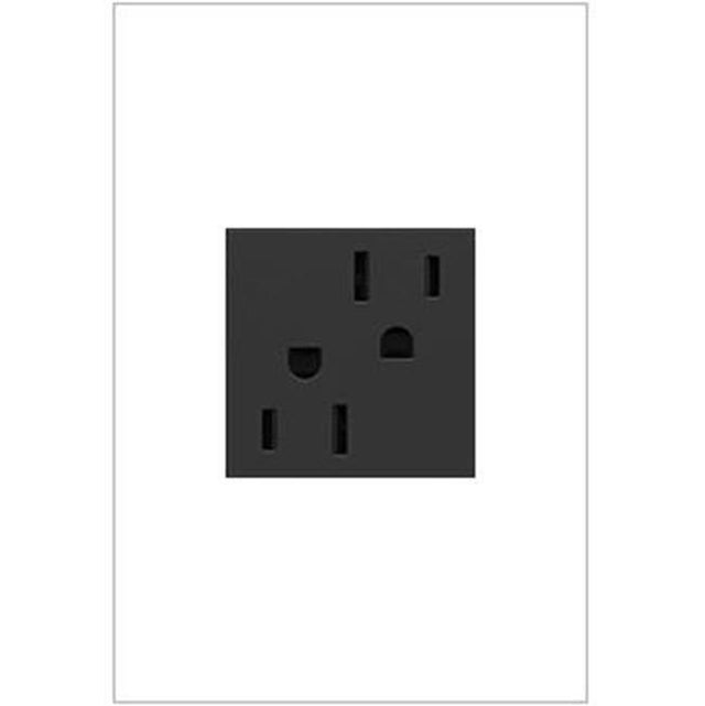 Legrand - Tamper-Resistant Outlet, 15A - Graphite