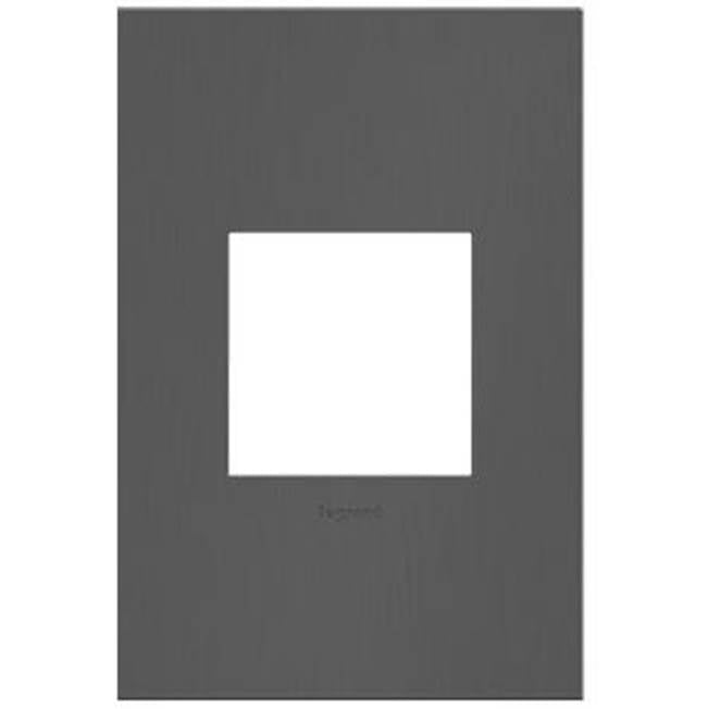 Legrand - Brushed Black Nickel, 1-Gang  Wall Plate - Brushed Black Nickel