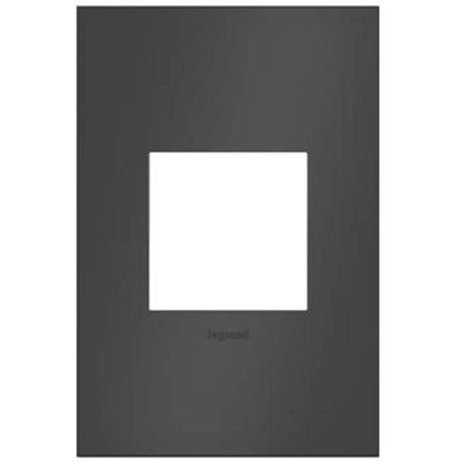 Legrand - Satin Black, 1-Gang  Wall Plate - Satin Black