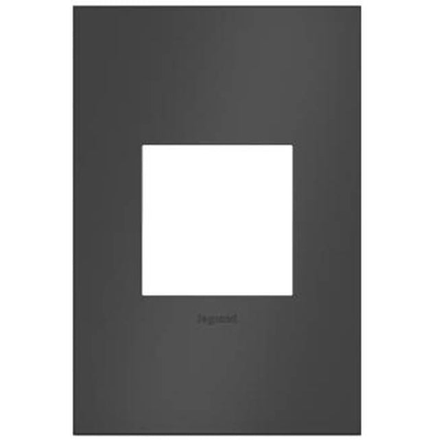Legrand - Satin Black, 1-Gang  Wall Plate - Satin Black