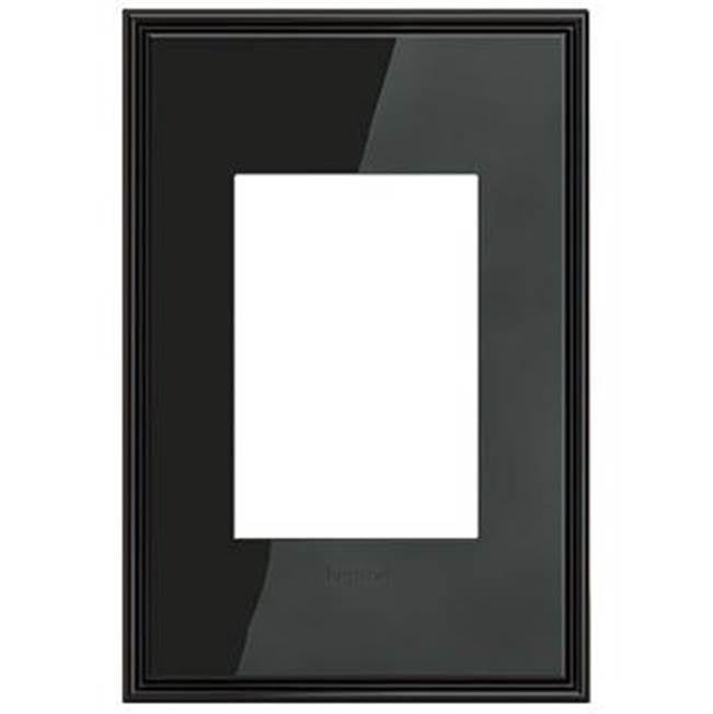 Legrand - Black Nickel, 1-Gang plus  Wall Plate - Black Nickel
