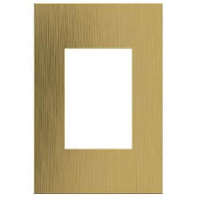 Legrand - Brushed Satin Brass, 1-Gang plus  Wall Plate - Brushed Satin Brass