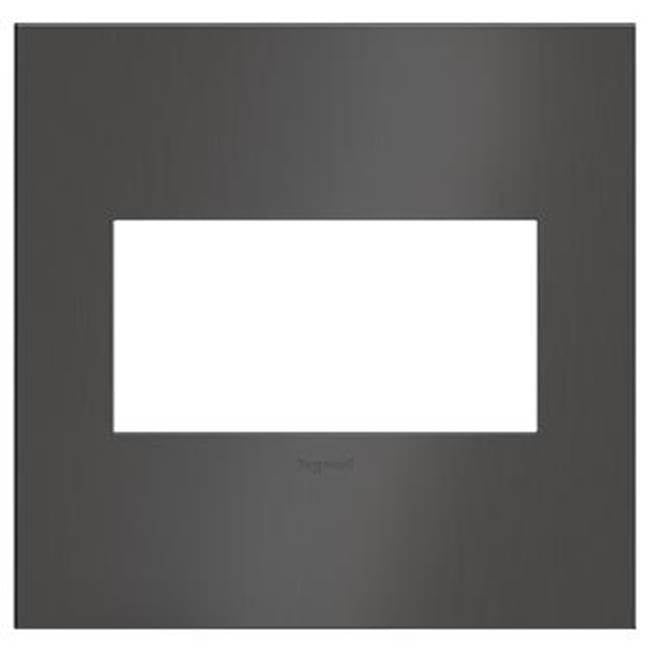 Legrand - Brushed Black Nickel, 2-Gang  Wall Plate - Brushed Black Nickel
