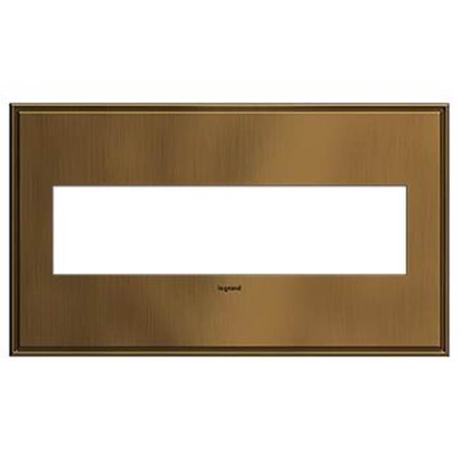 Legrand - Coffee, 4-Gang  Wall Plate - Coffee