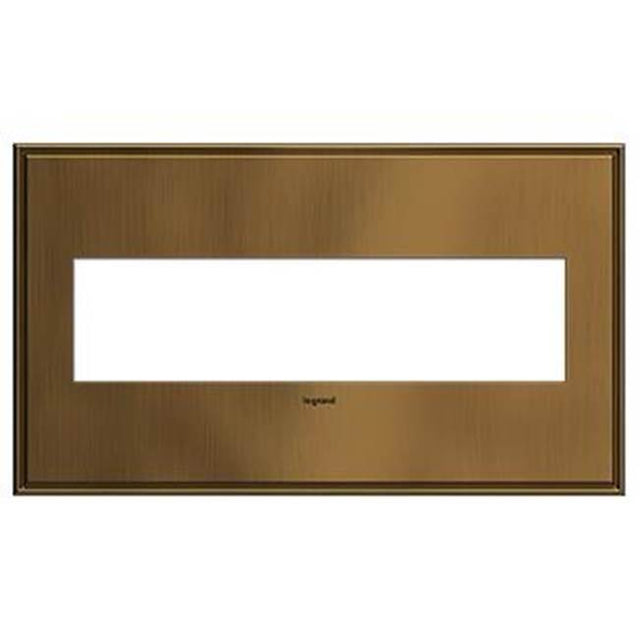 Legrand - Coffee, 4-Gang  Wall Plate - Coffee