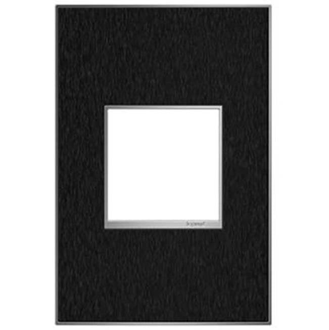 Legrand - Black Stainless, 1-Gang Wall Plate - Black Stainless