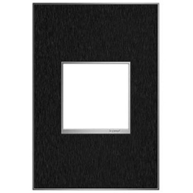 Legrand - Black Stainless, 1-Gang Wall Plate - Black Stainless
