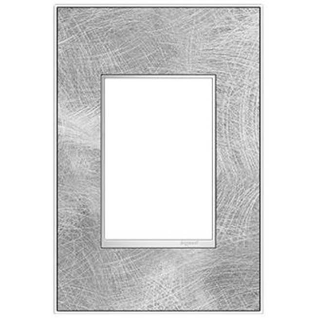Legrand - Spiraled Stainless, 1-Gang plus Wall Plate - Spiraled Stainless