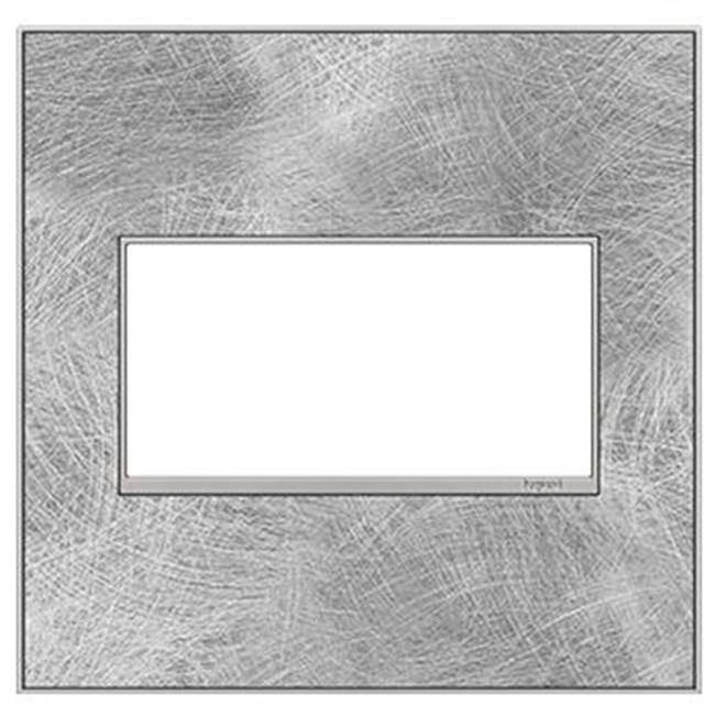 Legrand - Spiraled Stainless, 2-Gang Wall Plate - Spiraled Stainless