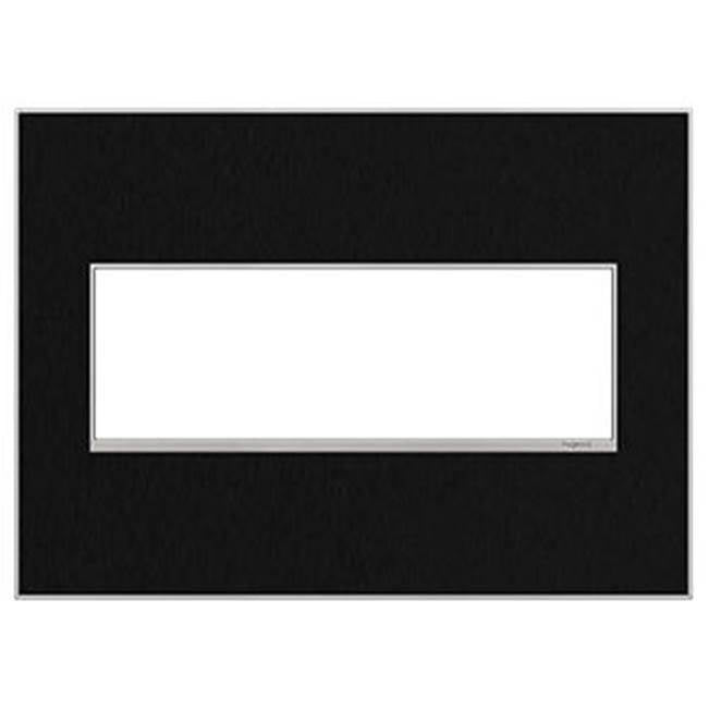 Legrand - Black Stainless, 3-Gang Wall Plate - Black Stainless