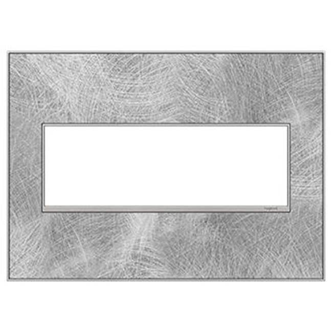 Legrand - Spiraled Stainless, 3-Gang Wall Plate - Spiraled Stainless