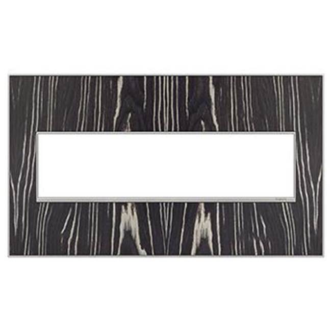 Legrand - Macassar, 4-Gang Wall Plate - Macassar