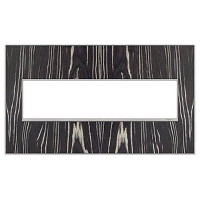 Legrand - Macassar, 4-Gang Wall Plate - Macassar
