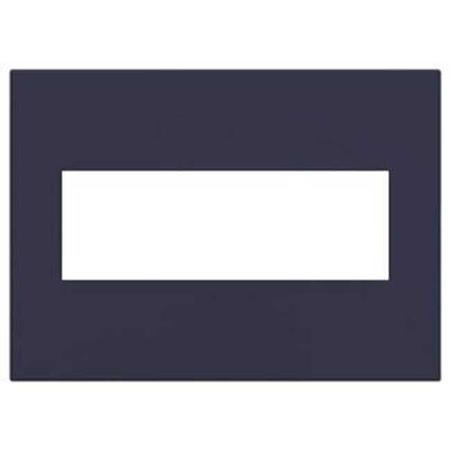 Legrand - Bleu Noir, 3-Gang Wall Plate - Bleu Noir