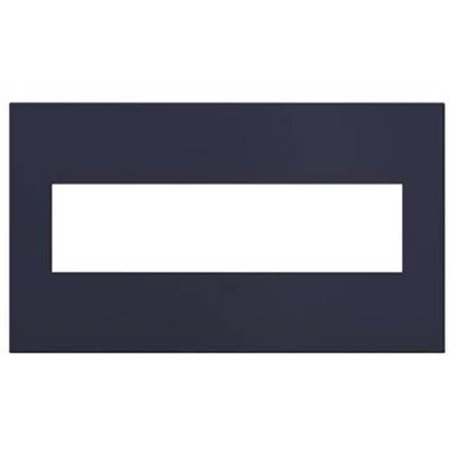 Legrand - Bleu Noir, 4-Gang Wall Plate - Bleu Noir