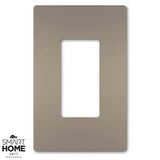 Legrand - radiant One-Gang Screwless Wall Plate, Nickel - Nickel