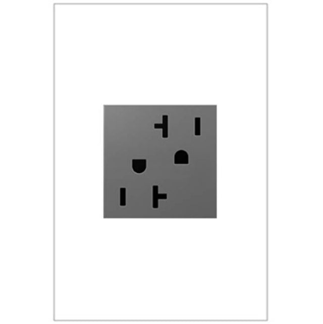 Legrand - Tamper-Resistant Outlet, 20A - Magnesium