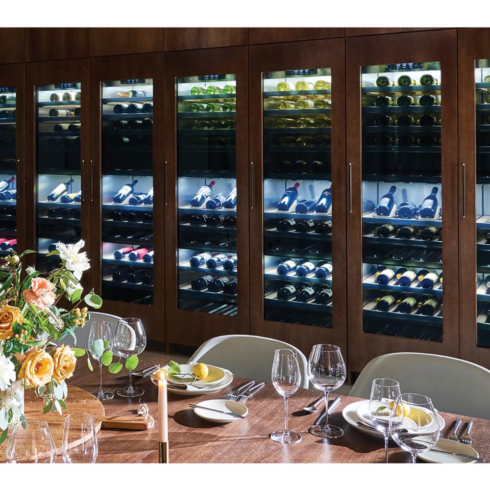 All Wine Column with Hinge on Right as Default, 24'', Opening from Left to Right (Door Reversible, Reversing Kit)