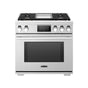 LG Signature Kitchen Suite - Dual Fuel Range, 36'', Chromium Griddle, Steam Assisted Oven, Sabbath Mode, Self Clean and Speed Clean