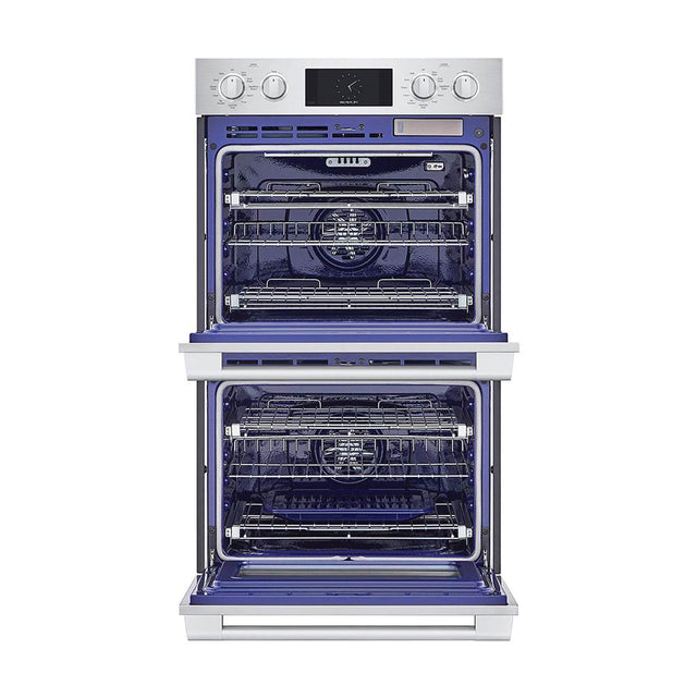 LG Signature Kitchen Suite - Double Wall Oven, 30'', 4.7 cu-ft LCD Touch Display, Gourmet Chef, Steam Sous Vide, Steam Assist, 4 Convection Options, Proud or Flush Installation