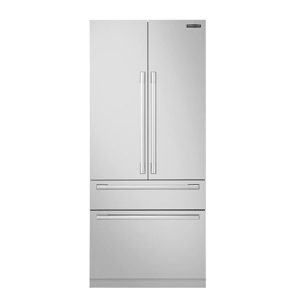 LG Signature Kitchen Suite - French Door Column Refrigerator with 2 Drawers (Upper Convertible, Lower Freezer), 36''