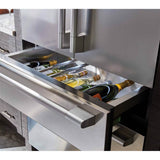 French Door Column Refrigerator with 2 Drawers (Upper Convertible, Lower Freezer), 36''
