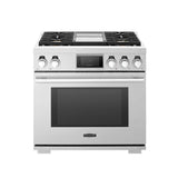 Gas Range, 36'', Chromium Griddle, Sabbath Mode, Self Clean and Speed Clean
