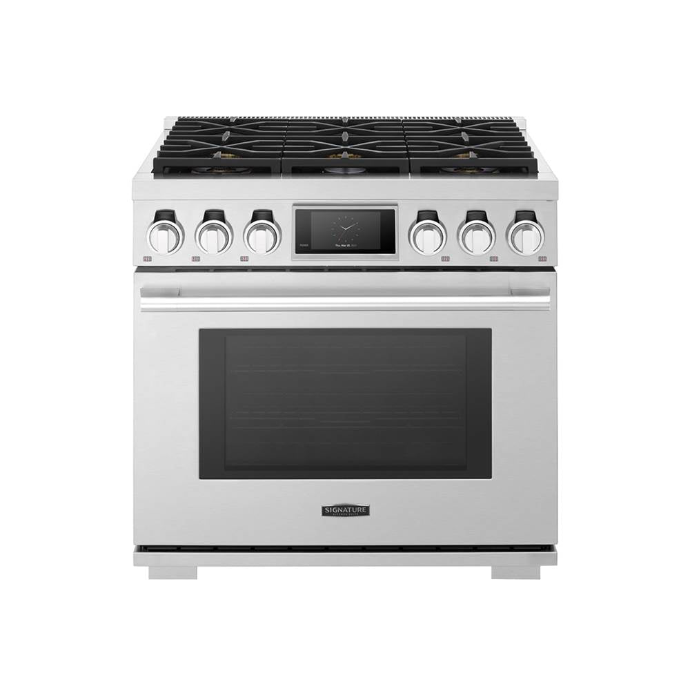 LG Signature Kitchen Suite - Gas Range, 36'', 6 Burners, Sabbath Mode, Self Clean and Speed Clean