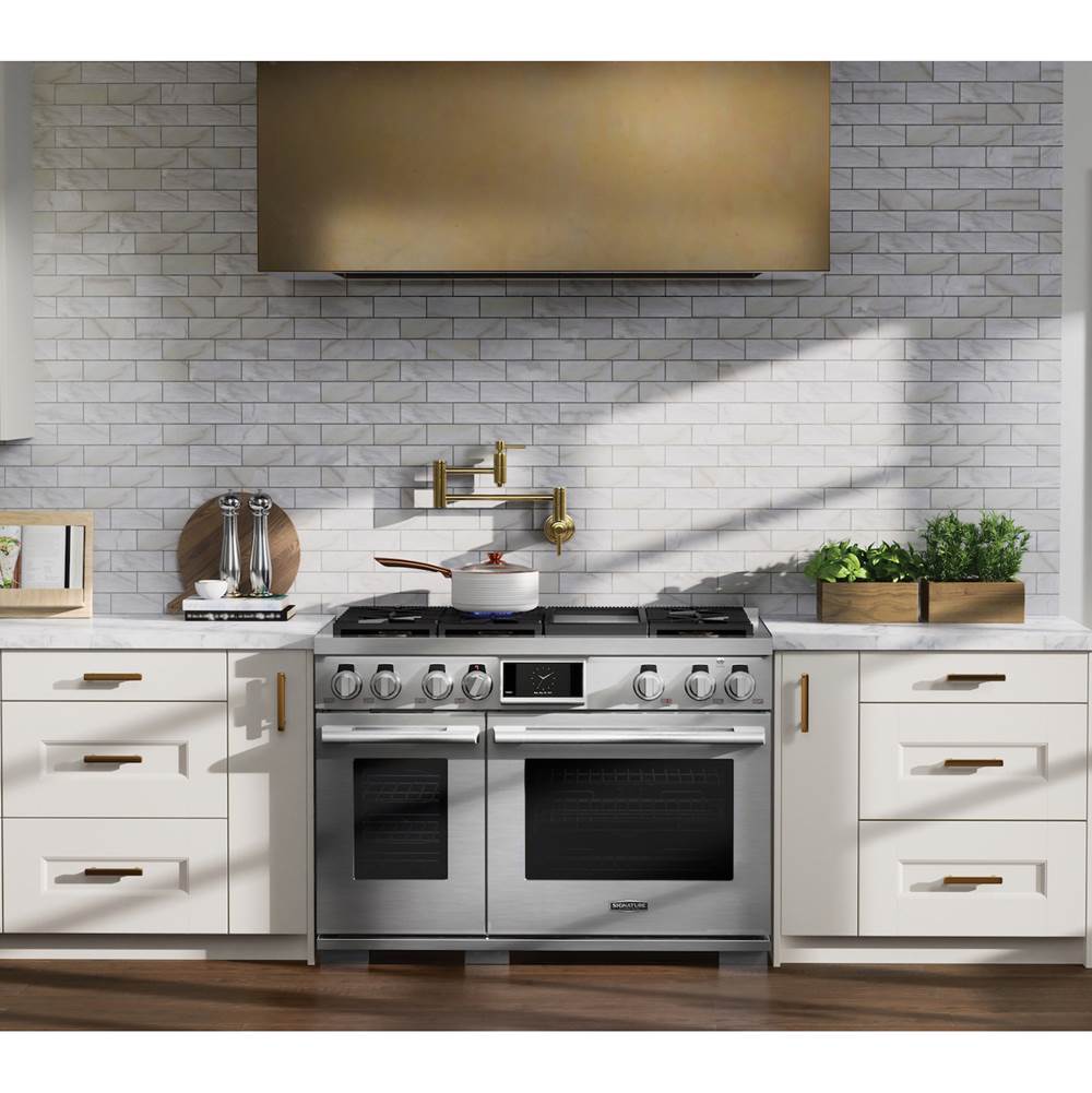 Gas Range, 48'', Chromium Griddle, Sabbath Mode, Self Clean and Speed Clean