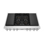 LG Signature Kitchen Suite - Dual Fuel Rangetop, 48'', Sous Vide, Induction, 4 Dual Stack Burners and Heavy-Duty Cast Iron Grates, Sabbath Mode