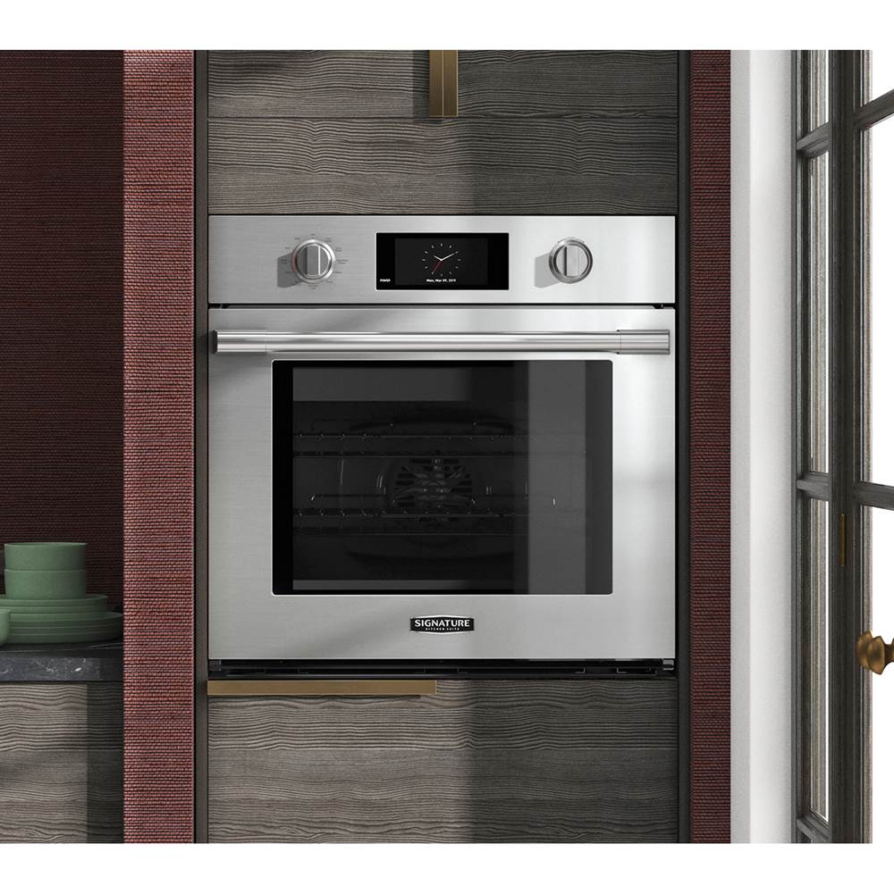 Single Wall Oven, 30'', 4.7 cu-ft LCD Touch Display, Gourmet Chef, Steam Sous Vide, Steam Assist, 4 Convection Options, ADA Compliant