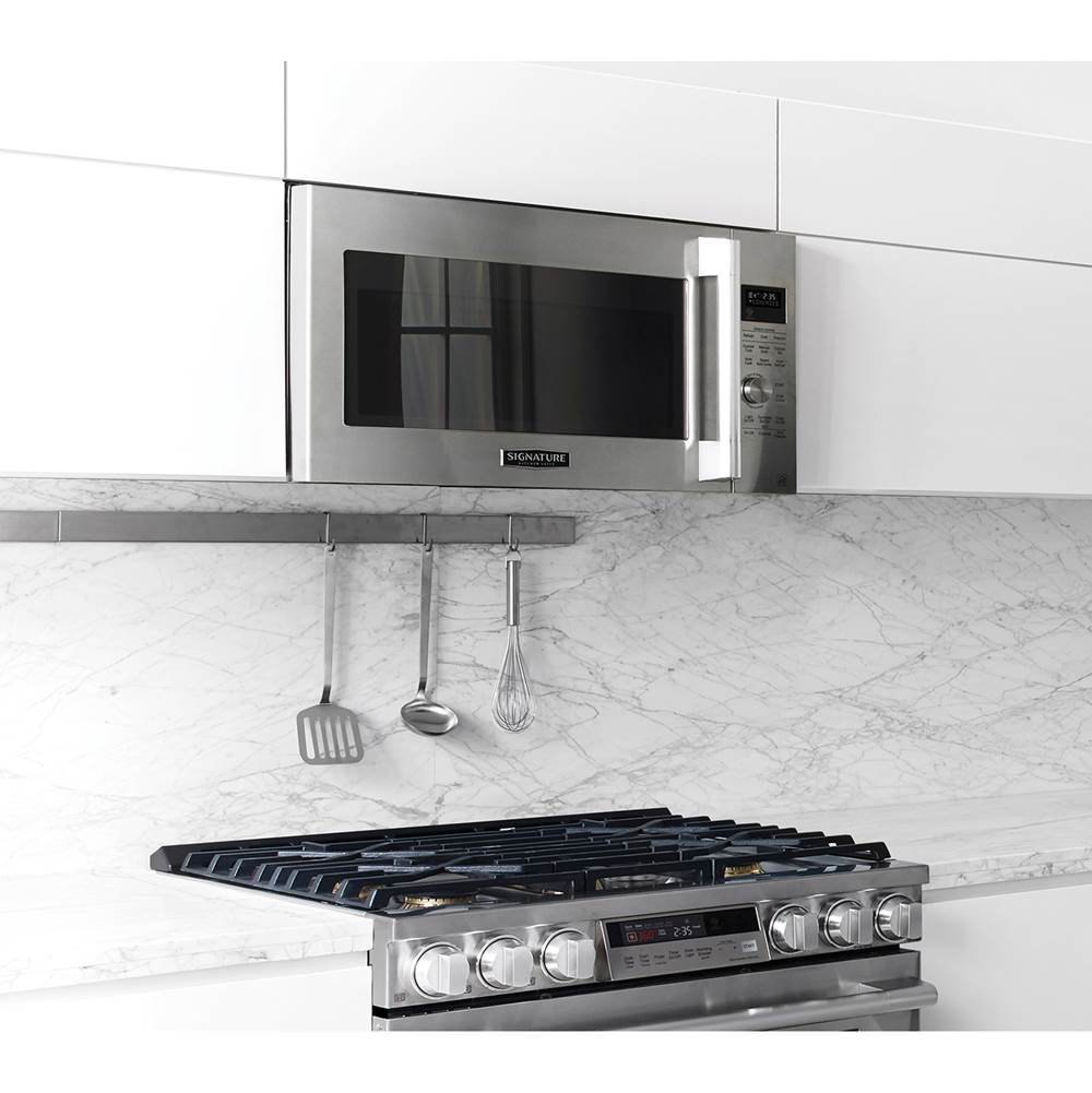 Large Capacity Over-The-Range Microwave, 1.7 cu-ft, Metal Dial Knob, Convection System, Sensor Cooking