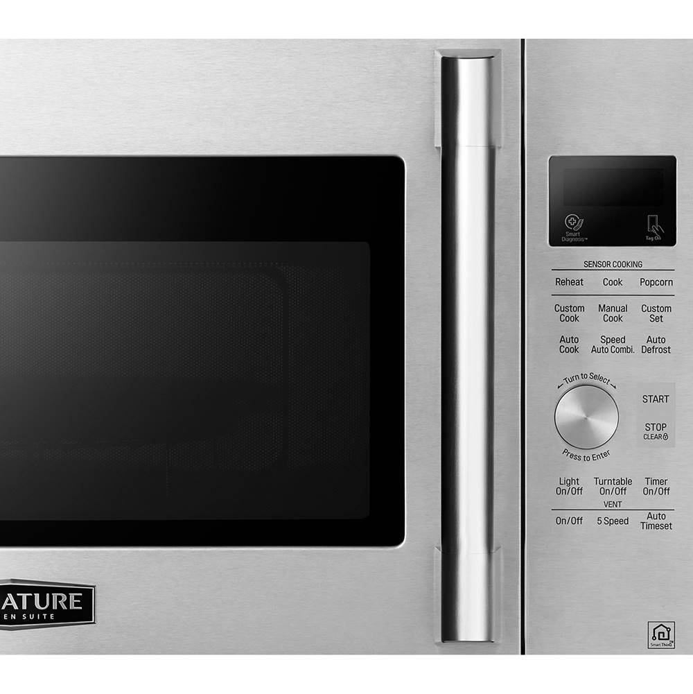 Large Capacity Over-The-Range Microwave, 1.7 cu-ft, Metal Dial Knob, Convection System, Sensor Cooking