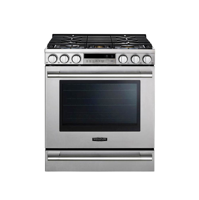 LG Signature Kitchen Suite - Large Capacity 30'' Slide-in Gas Range, 6.3 cu-ft, ProBake Convection, RapidHeat 19000 Btu Burner